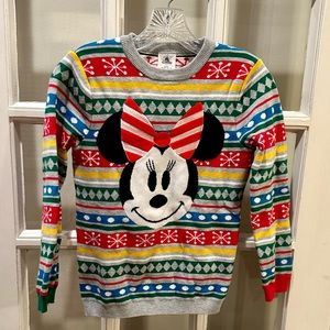 Disney Store Minnie Mouse Holiday Ugly
Christmas Sweater Girls Size 9-10